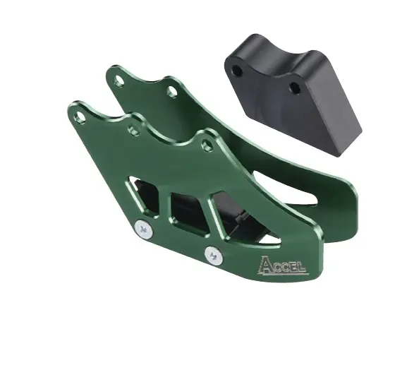ACCEL vodítko řetězu kompletní KAWASAKI KXF 250/450 06-08 barva zelená ( )