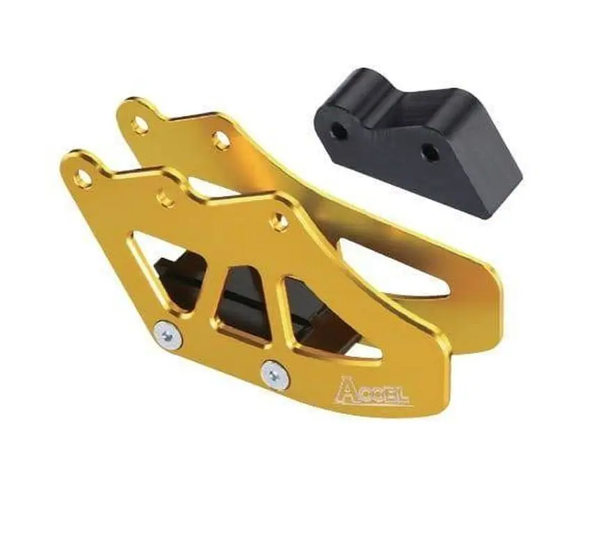 ACCEL vodítko řetězu kompletní KAWASAKI KXF 250 / 450 09-18 barva zlatá (ACCEL vodítko řetězu kompletní KAWASAKI KXF 250 / 450 09-18 barva zlatá)