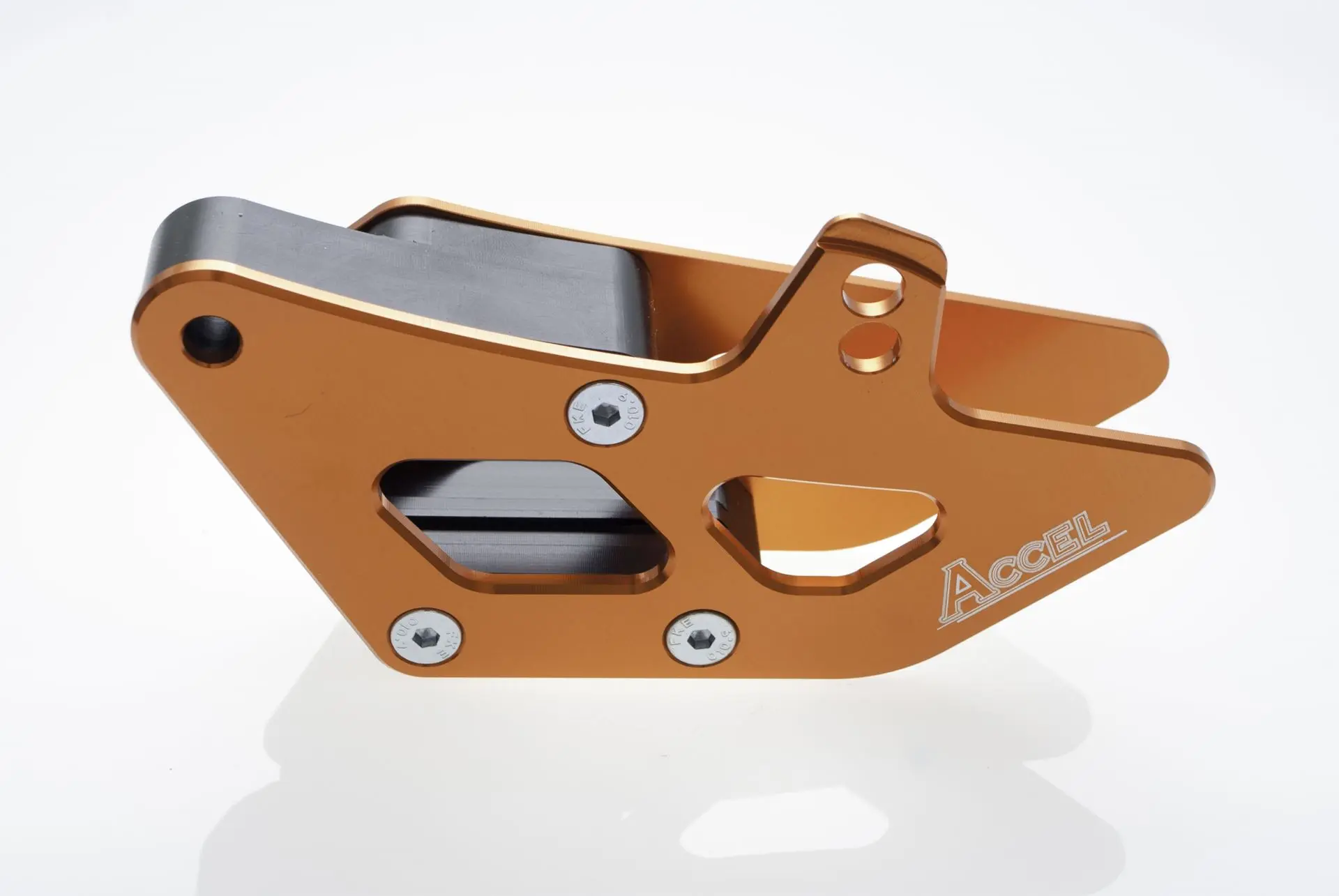 ACCEL vodítko řetězu komplet KTM SX/SXF 00-07, EXC 08-13 barva oranžová (ACCEL vodítko řetězu komplet KTM SX/SXF 00-07, EXC 08-13 barva oranžová)