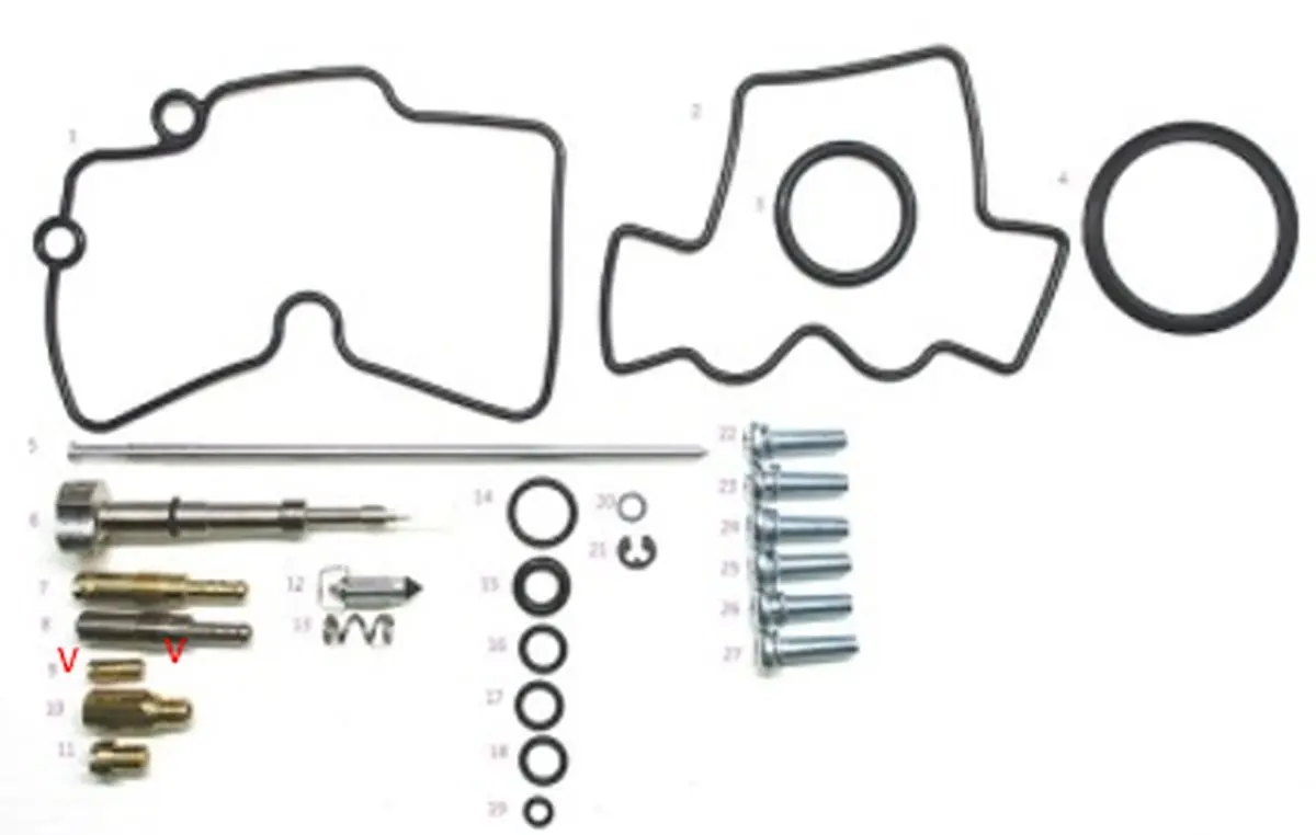 BEARING WORX sada na opravu karburátoru HONDA CRF 150R/RX 08-09 (26-1001) (BEARING WORX sada na opravu karburátoru HONDA CRF 150R/RX 08-09 (26-1001))
