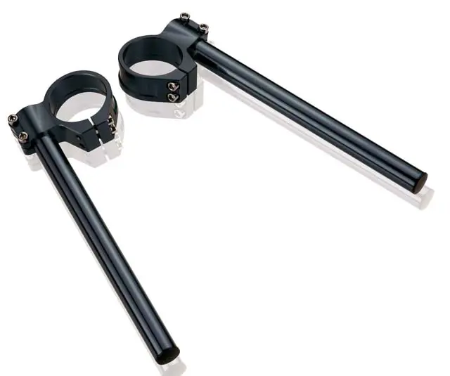 ACCEL řidítka dvoudílná STREET CLIP-ON úchyt 54mm barva černá (ACCEL řidítka dvoudílná STREET CLIP-ON úchyt 54mm barva černá)