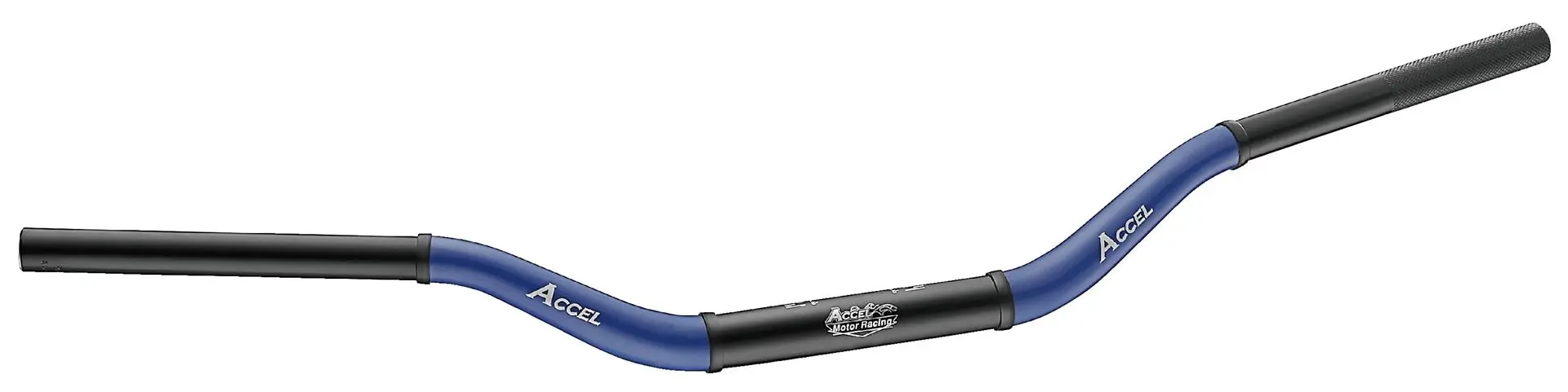 ACCEL řidítka hliníková 28,6 mm TAPER MX vzor YAMAHA YZ vysoká (7075-T6) ergal dvoubarevná modrá+černá (šířka 803mm, výška 92mm) (ACCEL řidítka)