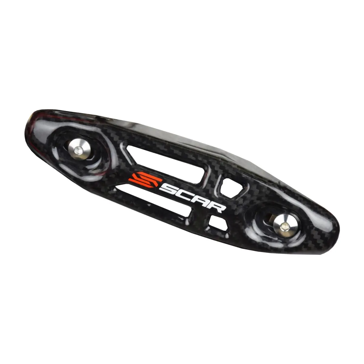 SCAR RACING univerzální karbonový kryt výfukového kolena 4T ( )