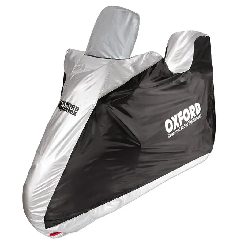 OXFORD AQUATEX SCOOTER HIGHSCREEN TOPBOX voděodolný potah na skútr s vysokým plexi a kufrem barva šedá/černá rozměr univerzální ( )