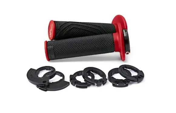 DOMINO rukojeti (gripy) OFF ROAD D-LOCK 2T / 4T (s adaptéry plynu - KTM, HUSQVARNA, GASGAS, HONDA, KAWASAKI, SUZUKI, YAMAHA a další) barva