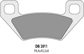 DELTA BRAKING brzdové destičky KH395 ARCTIC CAT - nahrazuje DB2011MX-D a DB2011QD-D (DELTA BRAKING brzdové destičky KH395 ARCTIC CAT - nahrazuje)