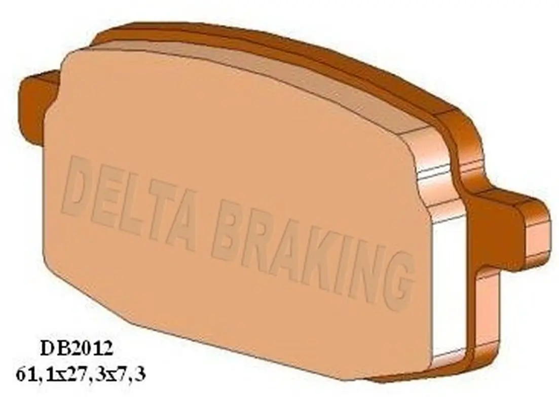 DELTA BRAKING brzdové destičky KH169 přední ADLY SILVER/FOX 50 01-05, PEUGEOT CLIC 50 08-11, YAMAHA YA 100 GRAND AXIS 05, YW 100T 96, BETA 125R ( )