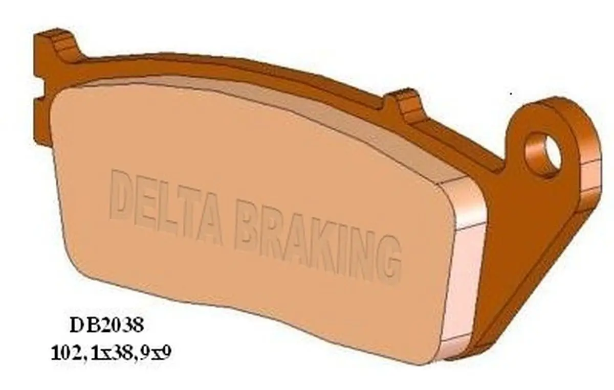 DELTA BRAKING brzdové destičky KH14 / KH226 přední BMW C 600/650 12-22, CAGIVA NAVIGATOR 1000 00-05, HONDA CBR 250 11-22, CB 300 15-20, CB 600 98-13,