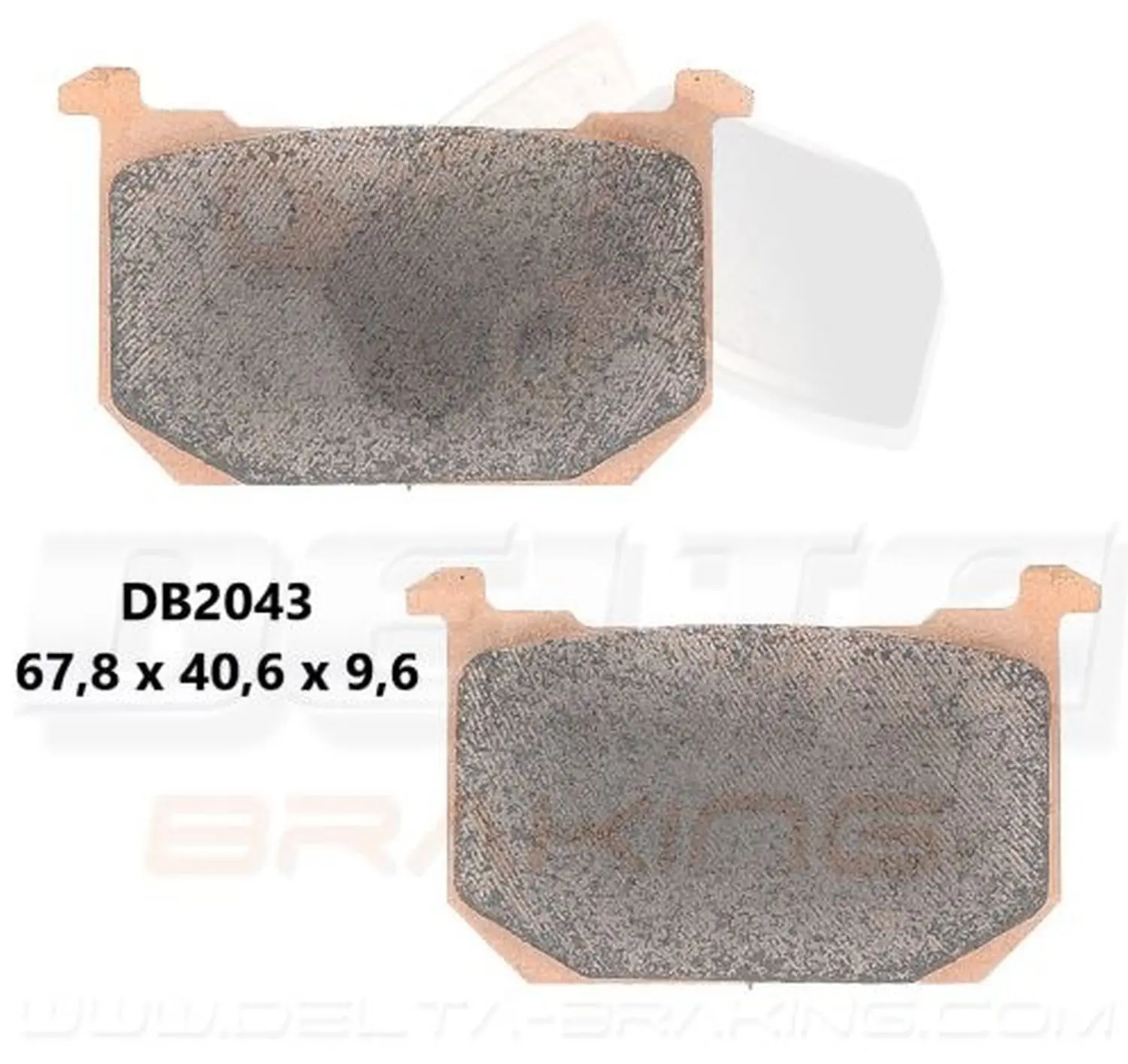 DELTA BRAKING brzdové destičky KH66, KH68 (DELTA BRAKING brzdové destičky KH66, KH68)