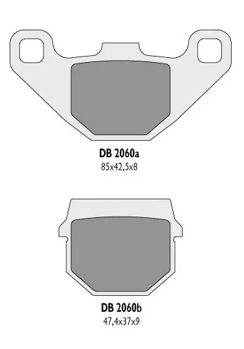 DELTA BRAKING brzdové destičky KH83 - nahrazuje DB2060MX-D i DB2060QD-D (DELTA BRAKING brzdové destičky KH83 - nahrazuje DB2060MX-D i DB2060QD-D)