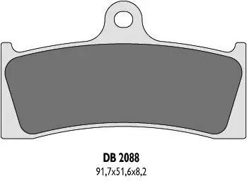DELTA BRAKING brzdové destičky KH249 (DELTA BRAKING brzdové destičky KH249)