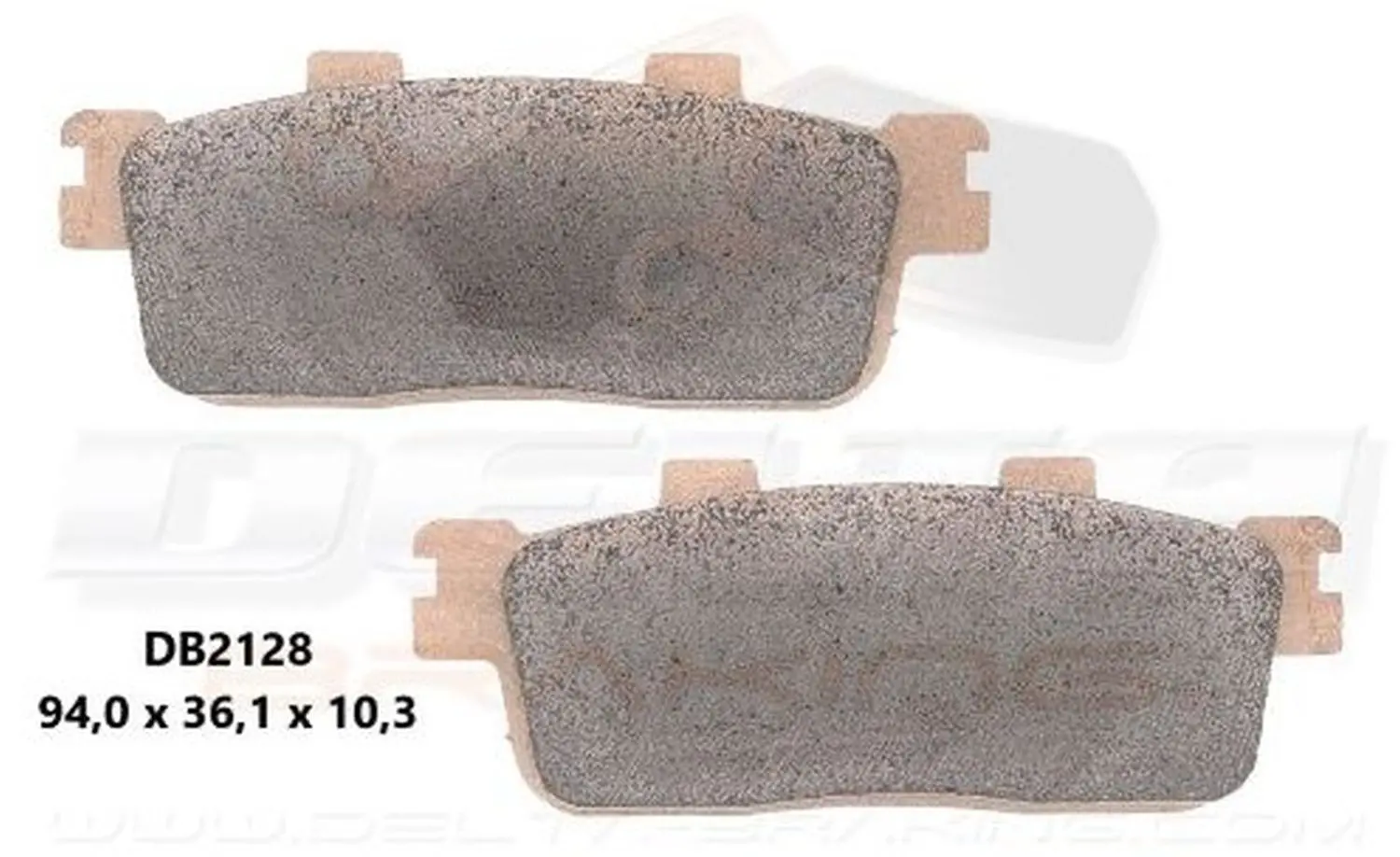 DELTA BRAKING brzdové destičky KH427 skútr DAELIM, KYMCO, SYM, TGB zadní ( )