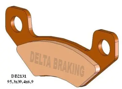 DELTA BRAKING brzdové destičky KH398 CAN-AM DS 450 08-14 zadní - nahrazuje DB2131MX-D a DB2131QD-D (DELTA BRAKING brzdové destičky KH398 CAN-AM DS)