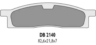 DELTA BRAKING brzdové destičky KH119 - nahrazuje DB2140MX-D a DB2140QD-D ( )