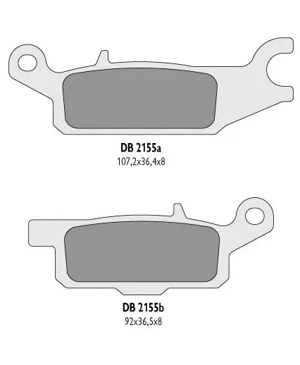 DELTA BRAKING brzdové destičky KH443 YAMAHA YFM 550 GRIZZLY 11-14, YFM 700 GRIZZLY 07-18 levý přední - nahrazuje DB2155MX-D a DB2155QD-D (DELTA)