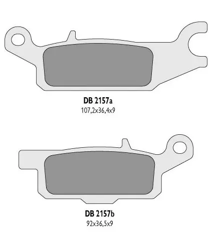 DELTA BRAKING brzdové destičky KH445 YAMAHA YFM 550 GRIZZLY 11-14, YFM 700 GRIZZLY 07-18 levý zadní - nahrazuje DB2157MX-D a DB2157QD-D (DELTA)