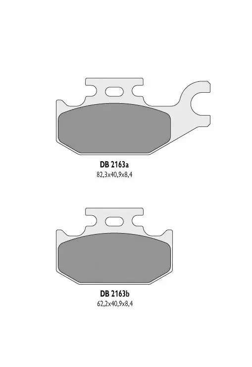 DELTA BRAKING brzdové destičky KH413 SUZUKI ATV - nahrazuje DB2163MX-D a DB2163QD-D (levý přední) (DELTA BRAKING brzdové destičky KH413 SUZUKI ATV -)