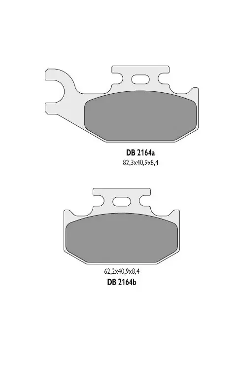 DELTA BRAKING brzdové destičky KH414 SUZUKI ATV (pravý přední), POLARIS RZR 200 21-22 zadní - nahrazuje DB2367OR-D (DELTA BRAKING brzdové destičky)