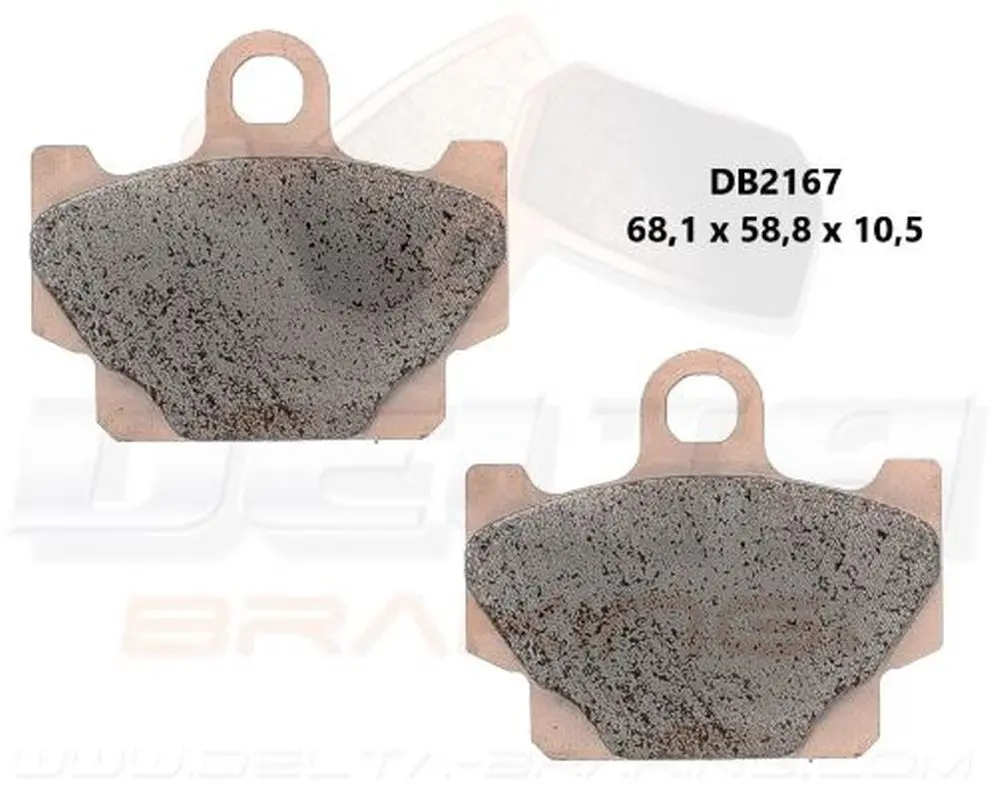 DELTA BRAKING brzdové destičky přední KH81 - nahrazuje DB2167MX-D i DB2167QD-D YAMAHA XV 250 VIRAGO 89-94, SR 125 92-96, SR 250 96-00, XS 400 82, XJ