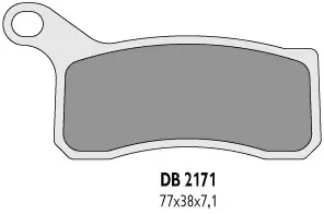 DELTA BRAKING brzdové destičky KH462 KTM QUAD - nahrazuje DB2171MX-D a DB2171QD-D (DELTA BRAKING brzdové destičky KH462 KTM QUAD - nahrazuje)