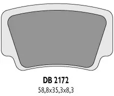 DELTA BRAKING brzdové destičky KH463 KTM QUAD - nahrazuje DB2172MX-D a DB2172QD-D ( )