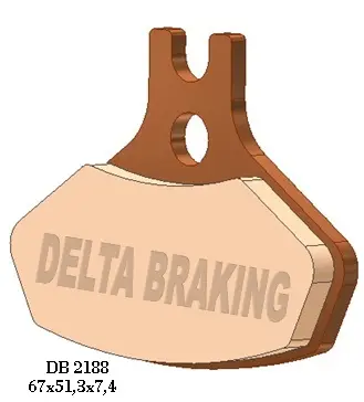 DELTA BRAKING brzdové destičky KH468 CAN-AM DS 450 (08-14) přední - nahrazuje DB2188MX-N a DB2188QD-N (DELTA BRAKING brzdové destičky KH468 CAN-AM DS)