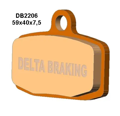 DELTA BRAKING brzdové destičky KH612 KTM SX85 12-20 přední - nahrazuje DB2206MX-D a DB2206QD-D (DELTA BRAKING brzdové destičky KH612 KTM SX85 12-20)