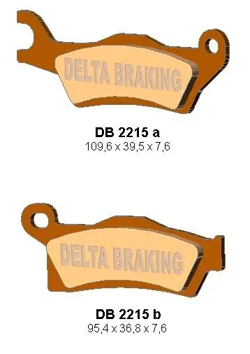 DELTA BRAKING brzdové destičky KH617 CAN-AM OUTLANDER 800/1000 12, RENEGADE 1000 12 pravý přední, zadní - nahrazuje DB2215MX-D a DB2215QD-D (DELTA)