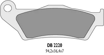 DELTA BRAKING brzdové destičky KH181 přední BREMBO - nahrazuje DB2220MX-D a DB2220QD-D (DELTA BRAKING brzdové destičky KH181 přední BREMBO -)
