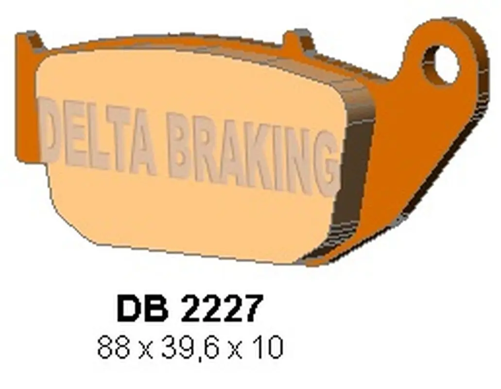DELTA BRAKING brzdové destičky KH629 HONDA CBR 125 11-, CB 125 R / 300 R 18-, CRF 250 L 13-17, SUZUKI GSX-R / S 18-, zadní - nahrazuje DB2227MX-D a