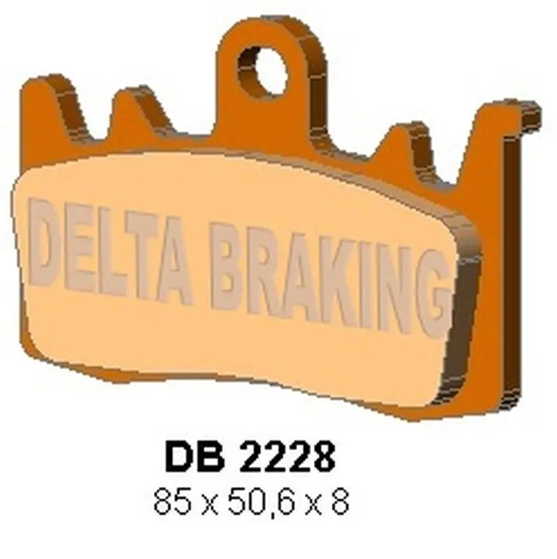 DELTA BRAKING brzdové destičky KH630 přední APRILIA TUONO 1000/1100 13-16, CAPONORD 1200 13-17, BMW F 800/900R 15-22, S1000XR 15-18, R 1200GS/R/RS