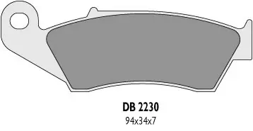 DELTA BRAKING brzdové destičky KH185 přední CR/KX/RM/YZ - nahrazuje DB2230MX-D a DB2230QD-D (DELTA BRAKING brzdové destičky KH185 přední CR/KX/RM/YZ)