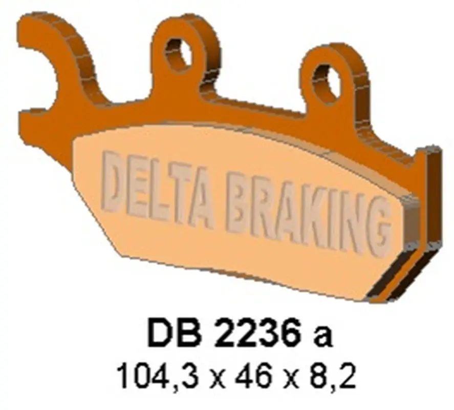 DELTA BRAKING brzdové destičky KH645 CAN AM MAVERICK 1000 pravý - nahrazuje DB2236MX-D a DB2236QD-D (DELTA BRAKING brzdové destičky KH645 CAN AM)