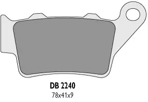 DELTA BRAKING brzdové destičky KH208 zadní BREMBO (KTM) - nahrazuje DB2240MX-N a DB2240QD-N (DELTA BRAKING brzdové destičky KH208 zadní BREMBO (KTM))