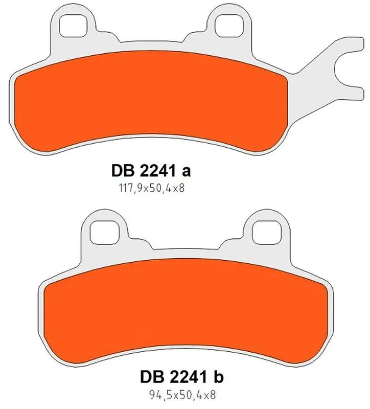 DELTA BRAKING brzdové destičky KH682 zadní/přední levé CAN-AM DEFENDER/TRAXTER 800 16-21, MAVERIC 800/900 18-21, COMMANDER 1000 21-22 (DELTA BRAKING)