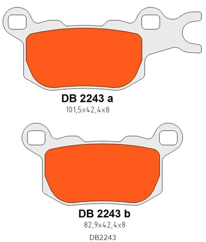 DELTA BRAKING brzdové destičky KH684 zadní levé CAN-AM DEFENDER/TRAXTER 800 17-21,CAN-AM DEFENDER/TRAXTER 976 17-22 ( )
