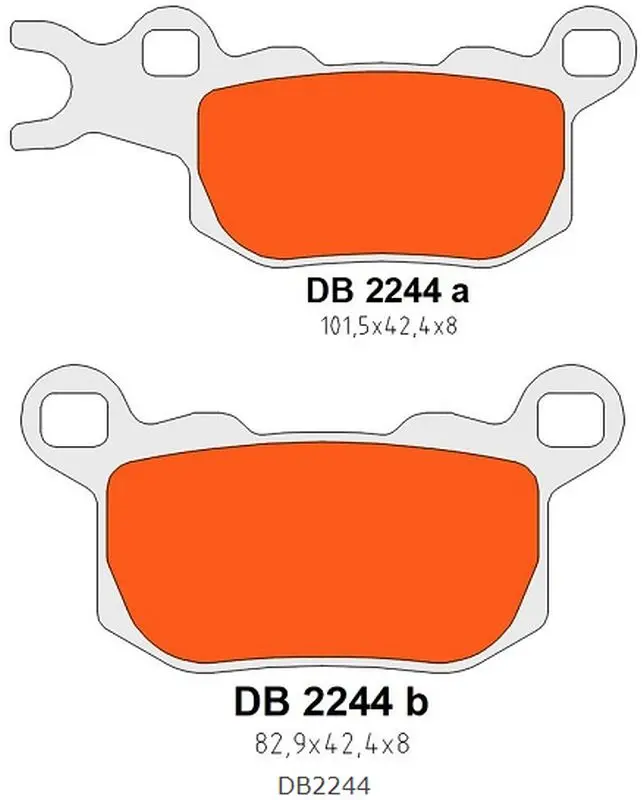 DELTA BRAKING brzdové destičky KH685 zadní levé CAN-AM DEFENDER/TRAXTER 800 17-21, CAN-AM DEFENDER/TRAXTER 976 17-22 (DELTA BRAKING brzdové destičky)