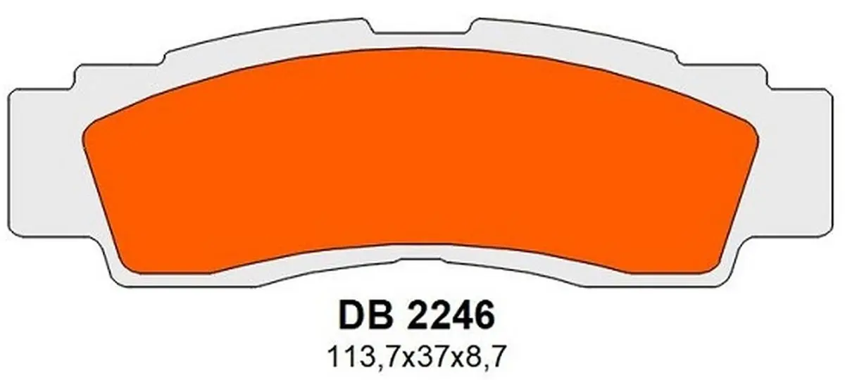 DELTA BRAKING brzdové destičky KH676 přední YAMAHA YXF 1000R WOLVERINE 21-24, YXZ 1000R 16-24 (DELTA BRAKING brzdové destičky KH676 přední YAMAHA YXF)