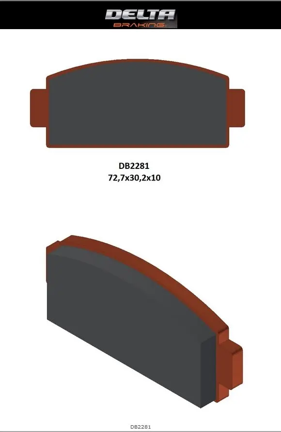 DELTA BRAKING brzdové destičky KH651 CF MOTO C-FORCE 400/450/500/600 17-21, Z-FORCE 950/1000 18-21, U-FORCE 1000 19-21 CF 500/600/800 13-15 zadní L/P