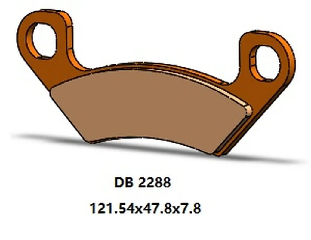 DELTA BRAKING brzdové destičky KH742 zadní ARCTIC CAT PROWLER 812 PRO 19-21, WILDCAT 1000 19-21, CUSHMAN HAULER DIESEL 19-20 ( )
