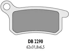DELTA BRAKING brzdové destičky KH357 KTM SX65/85 zadní - nahrazuje DB2290MX-N a DB2290QD-N (DELTA BRAKING brzdové destičky KH357 KTM SX65/85 zadní -)