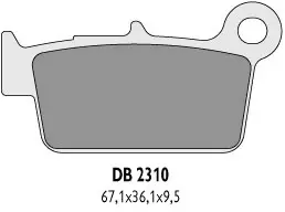 DELTA BRAKING brzdové destičky KH367 zadní KXF/RMZ/YZ/YZF - nahrazuje DB2310MX-D, DB2310QD-D a DB2310OR-N (DELTA BRAKING brzdové destičky KH367 zadní)