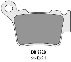 DELTA BRAKING brzdové destičky KH368 zadní BREMBO (KTM) - nahrazuje DB2320MX-D a DB2320QD-D (DELTA BRAKING brzdové destičky KH368 zadní BREMBO (KTM))