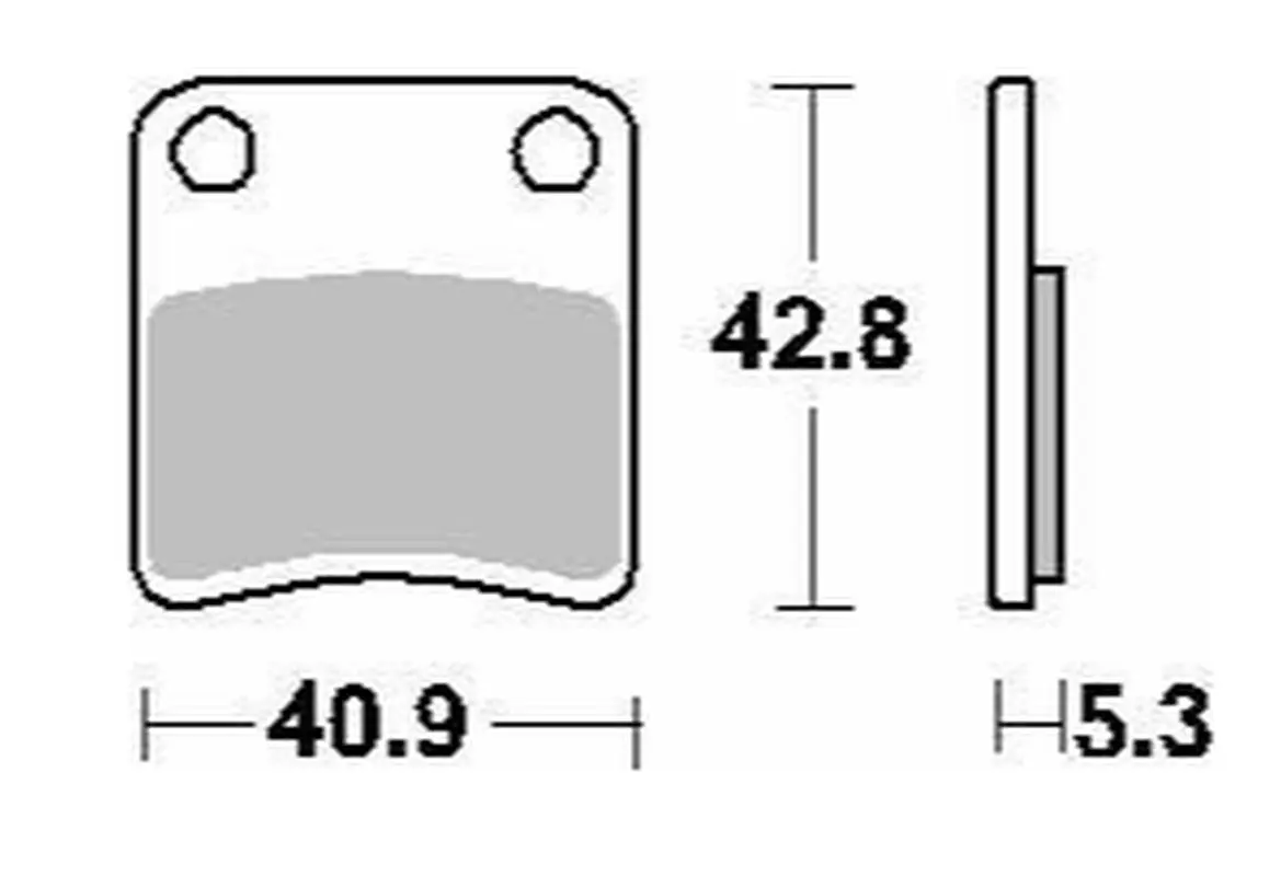 DELTA BRAKING brzdové destičky KH257/2 (parkovací brzda) APRILIA MANA 850 08-14, SRV 850 12-19, BMW C 600/650 13-21, HONDA FJS 400 SILVERWING 06-16,