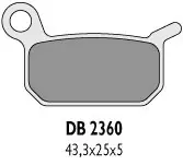 DELTA BRAKING brzdové destičky KH325 KTM 50/60 zadní - nahrazuje DB2360MX-N (DELTA BRAKING brzdové destičky KH325 KTM 50/60 zadní - nahrazuje)