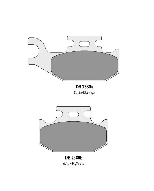 DELTA BRAKING brzdové destičky KH317 ATV SUZUKI LT-A 500 VISION 02 zadní - nahrazuje DB2380MX-D a DB2380QD-D (DELTA BRAKING brzdové destičky KH317)