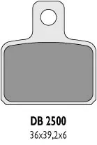 DELTA BRAKING brzdové destičky KH351 - nahrazuje DB2500MX-D a DB2500QD-D (TRIAL OSSA, SCORPA, SHERCO, TRS, MONTESA, GAS GAS) (DELTA BRAKING brzdové)