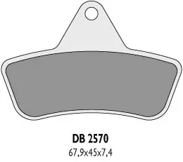 DELTA BRAKING brzdové destičky KH271 ARCTIC CAT`96-04 (F+R) - nahrazuje DB2570MX-D a DB2570QD-D (DELTA BRAKING brzdové destičky KH271 ARCTIC)