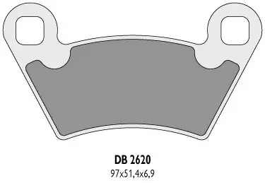 DELTA BRAKING brzdové destičky KH354 POLARIS - nahrazuje DB2620MX-D a DB2620QD-D (DELTA BRAKING brzdové destičky KH354 POLARIS - nahrazuje DB2620MX-D)