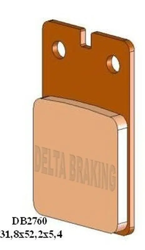 DELTA BRAKING brzdové destičky KH99 přední APRILIA TR 125/260 86-88, BENELLI DEVIL/SPRING 50 92-, MALAGUTI EVOLUTION/RAID 50 91-, RST 50 87-, FANTIC